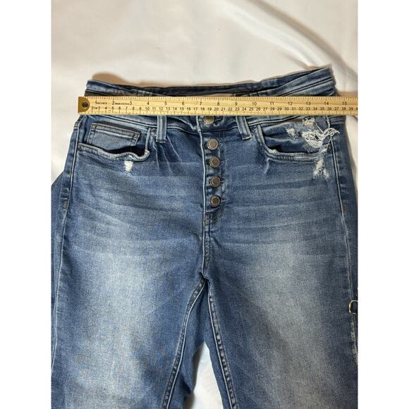 Bridge by GLY High Rise Ankle Skinny Jeans W 29 Button Fly - Picture 7 of 8